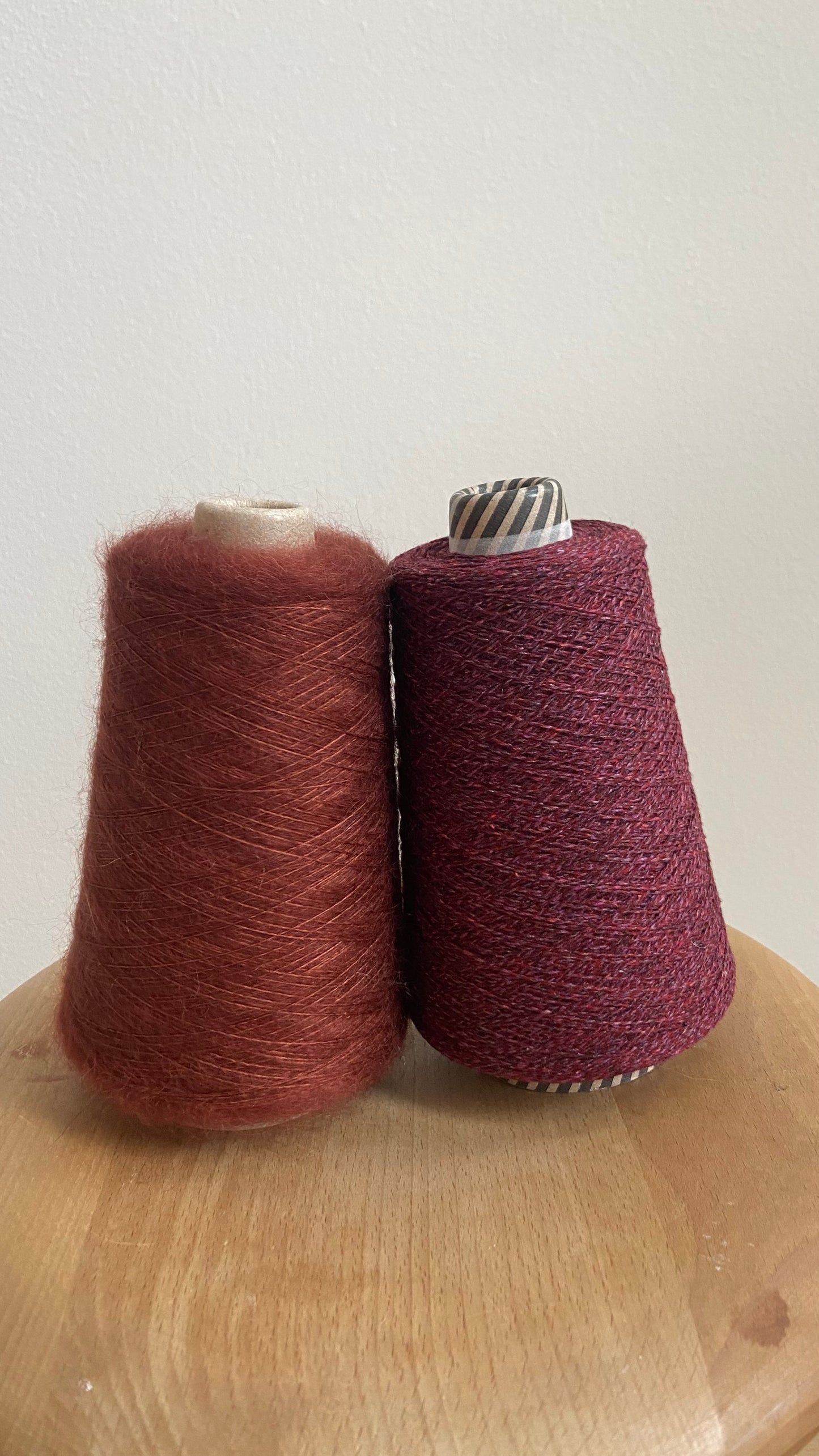 Japanese Silk, Wool, Cashmere - Wine Rust
